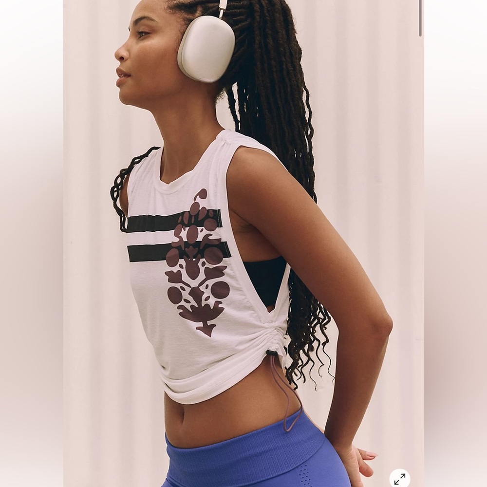 FP Movement by Free People White and Black Tank Top - Picture 3 of 7